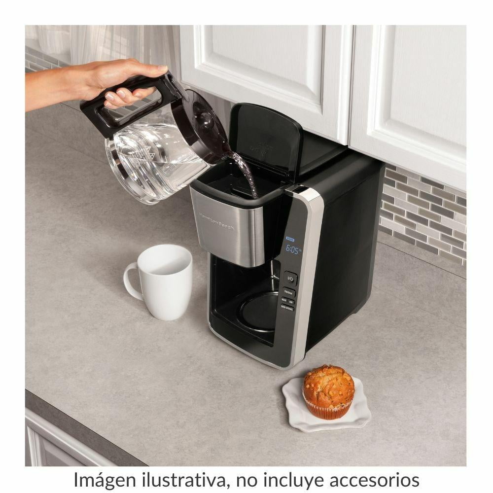 Hamilton Beach Programmable 12-Cup Coffee Maker, Silver