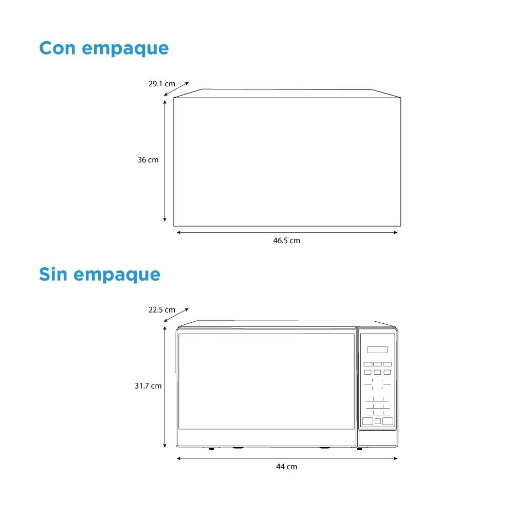 Horno Microondas Midea Negro Capacidad 20 L
