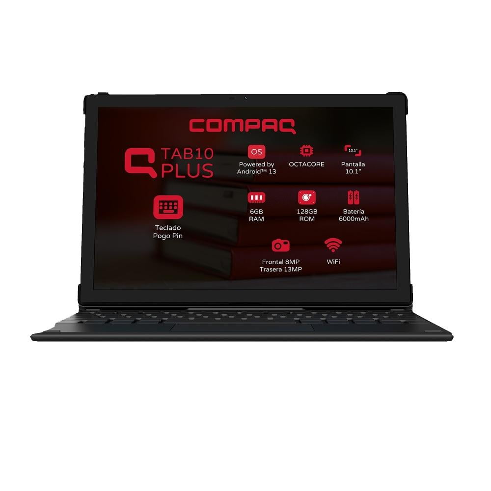 Compaq Qtab 10.1 Inch 6GB 128GB Wi-Fi Tablet with Pogo Keyboard