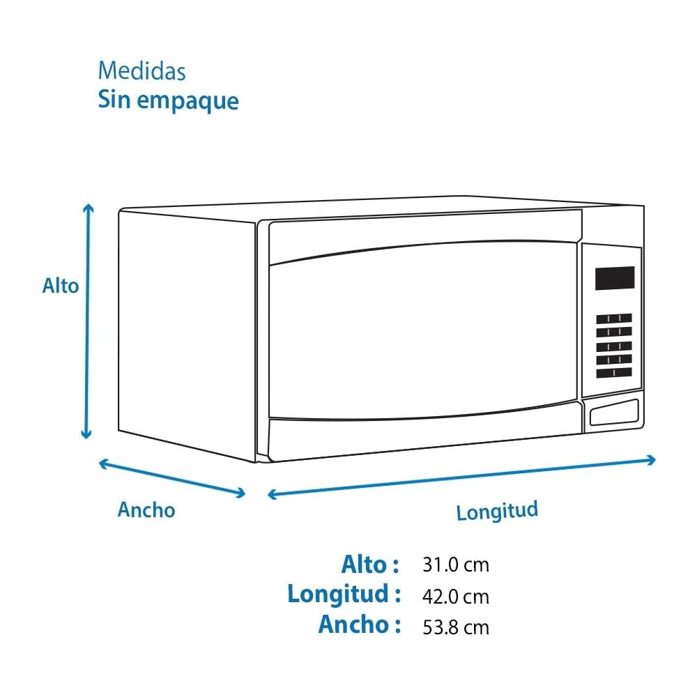 Horno de Microondas LG 1.1 Pies Negro