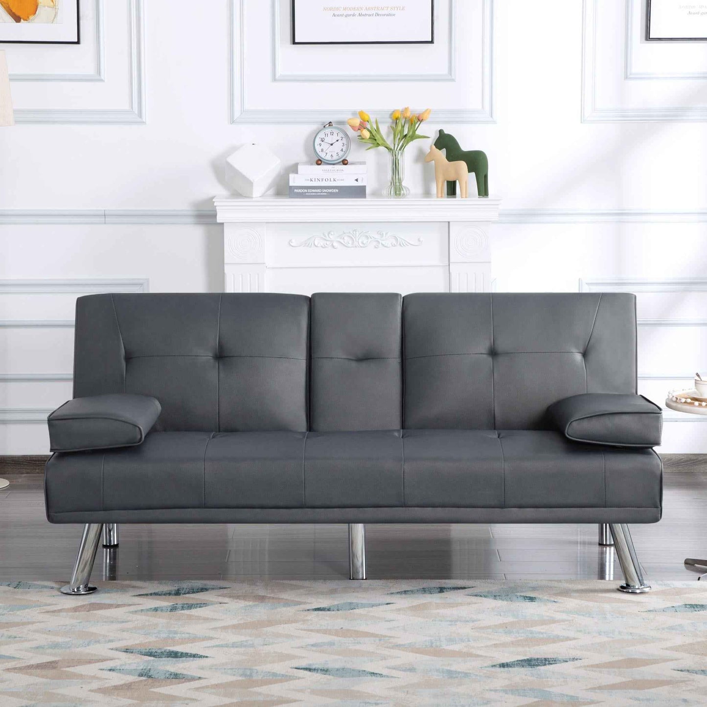 Sofá Cama Tipo Futón de 66,1” (PU) - Alex Bazar Mx