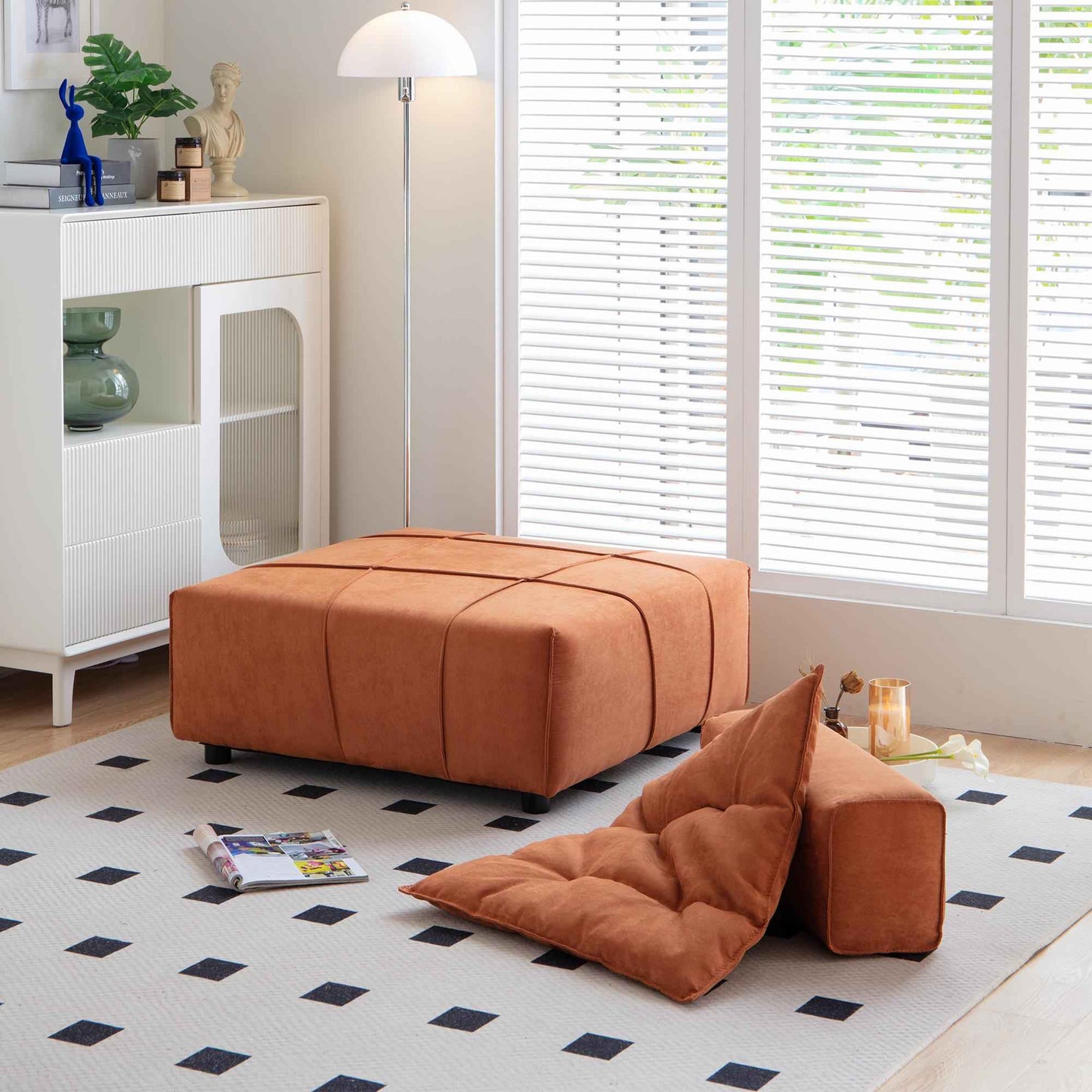 Sofá Modular Seccional Individual Con Respaldo Extraíble - Alex Bazar Mx