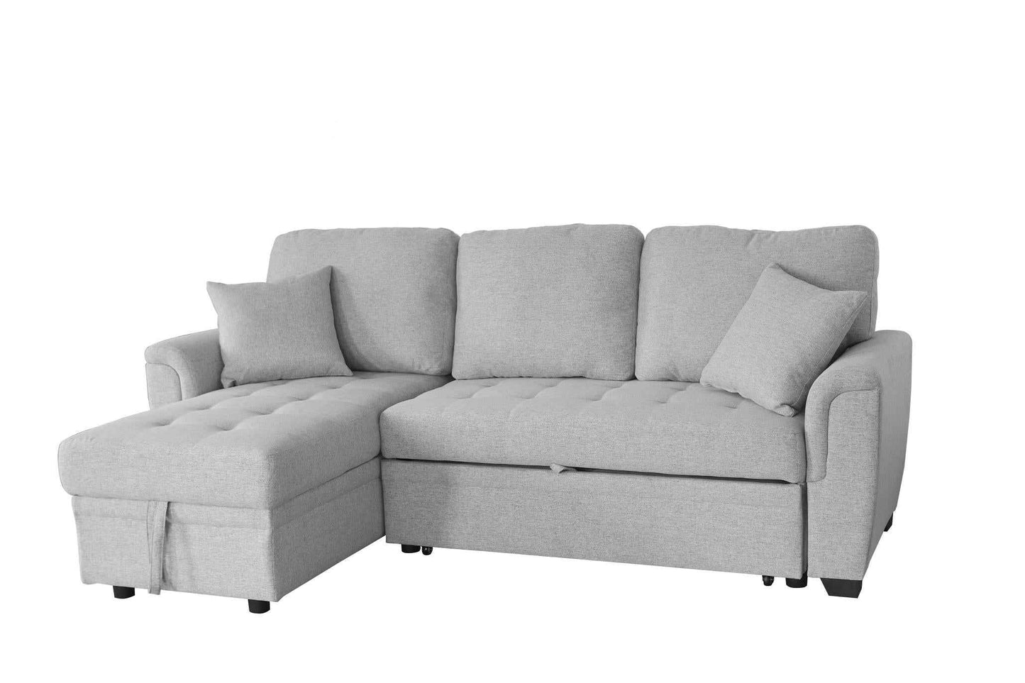Sofá Cama Con Almacenaje 2049 Cojín Capitonado Y 2 Almohadas - Alex Bazar Mx