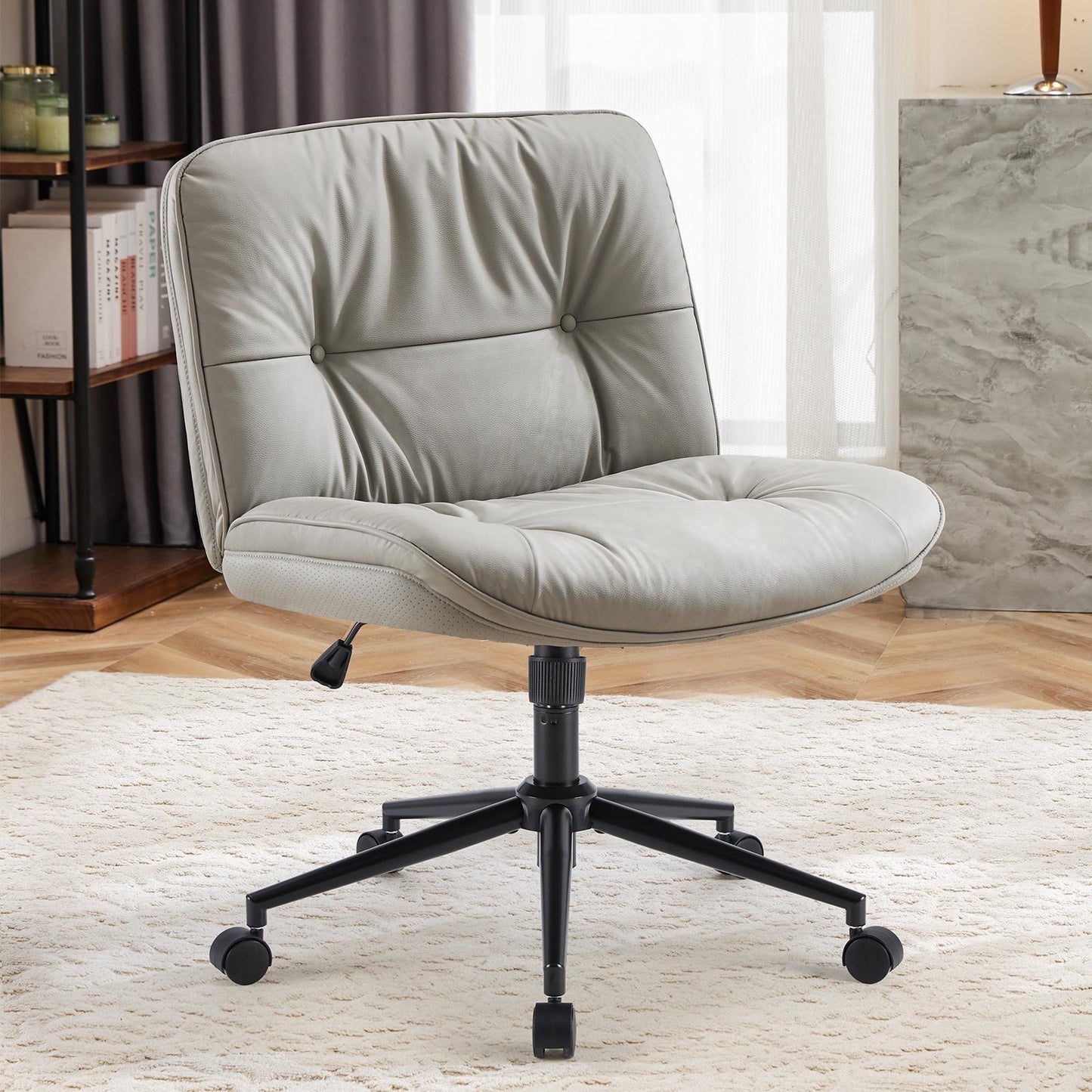 Silla Con Patas Cruzadas Ajustable Moderna