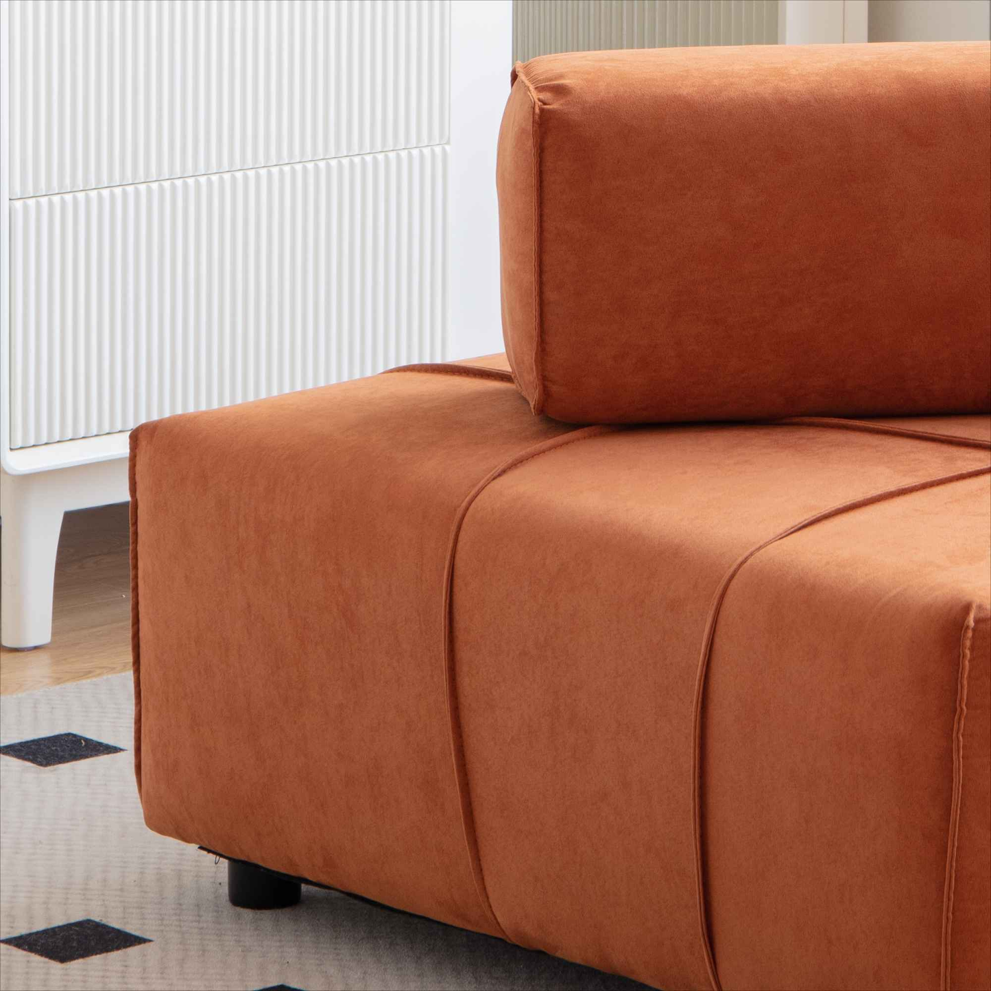 Sofá Modular Seccional Individual Con Respaldo Extraíble - Alex Bazar Mx