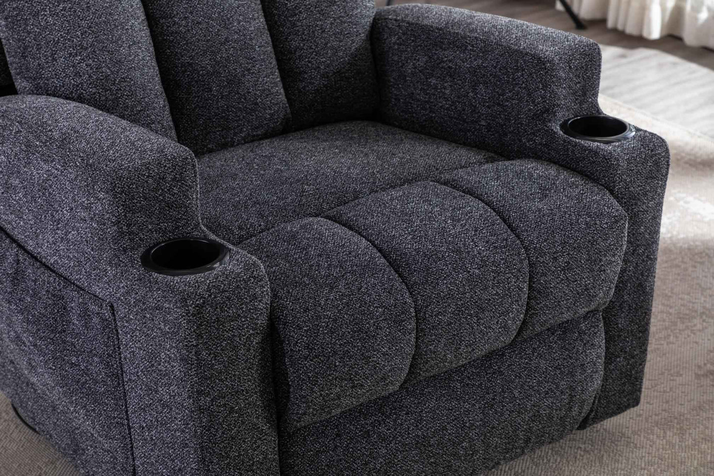 Sofá Individual Reclinable Manual Con Calefacción - Alex Bazar Mx
