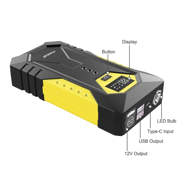 FOXSUR FJS-600 Multifunctional Car Emergency Starting Power Supply