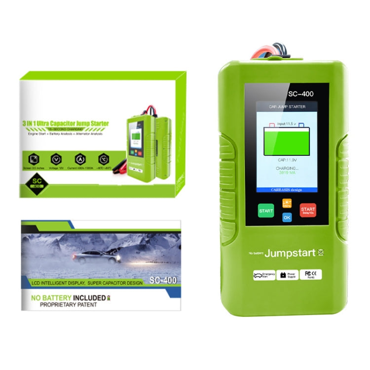 JDiag TopDiag SC-400 12V Car Battery Jump Starter Emergency Fast Charging