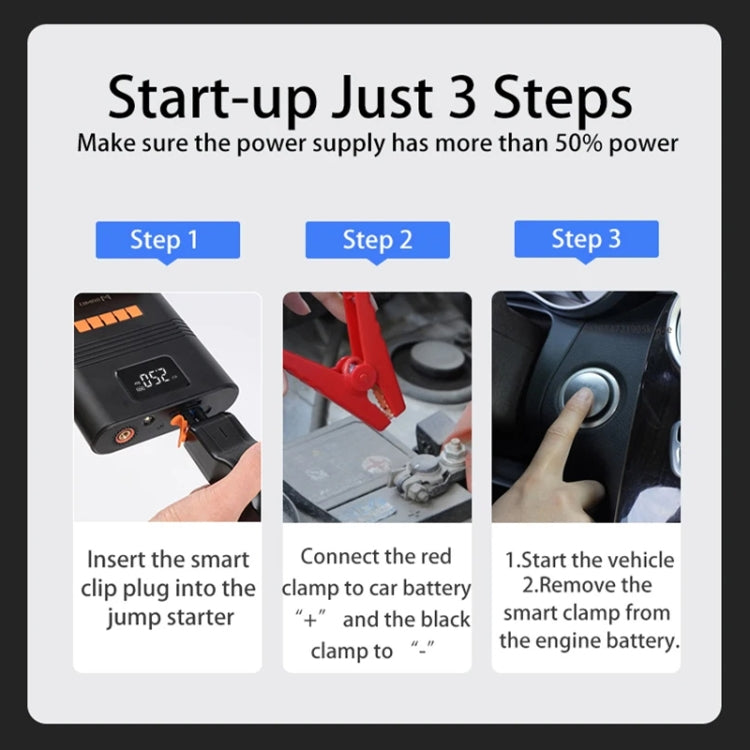 Multifunctional Emergency Starter Air Pump D7L 8800mAh