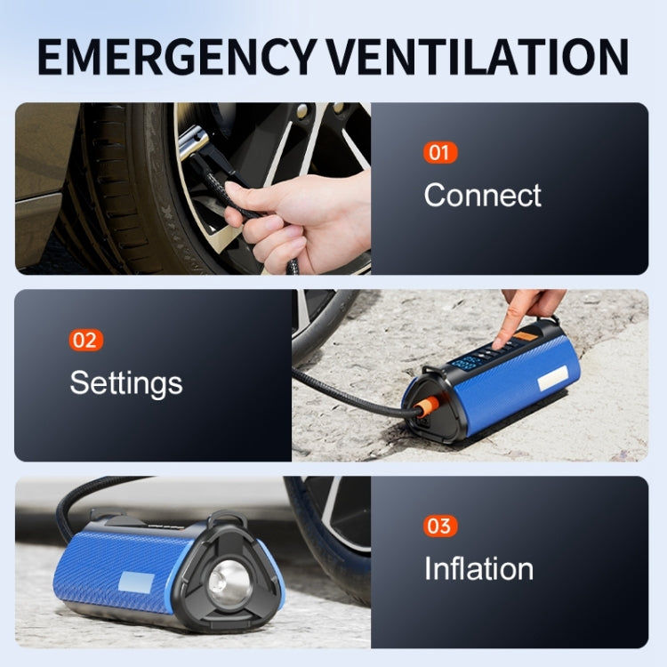 Arranque de Emergencia Fuente de Alimentación Bomba de Aire Máquina integrada Versión Alta TS03H 8400mAh + EVA Bag Car