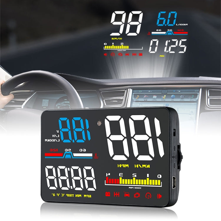 D5000 OBD2 Universal 5-inch Head-up Display Speed and Safety System
