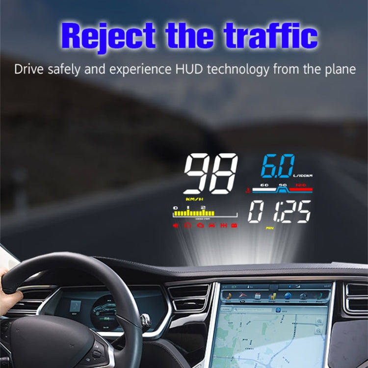 D5000 OBD2 Universal 5-inch Head-up Display Speed and Safety System