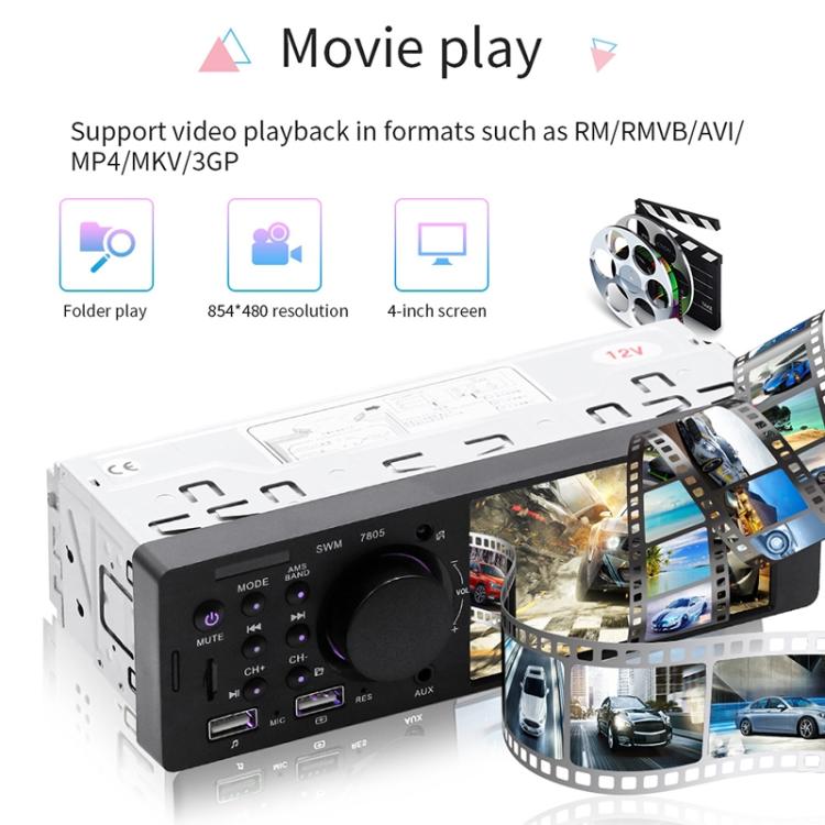 4.1 Inch Universal Car MP5 Player FM Radio 7805