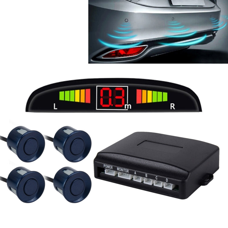 Universal Car Reversing Radar System with Buzzer and LCD Display