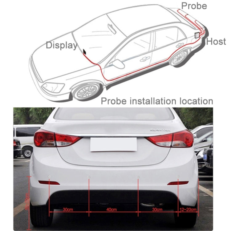 Sistema De Radar De Reversa De Respaldo Inverso Con Indicación De Voz Para Automóvil Calidad Superior