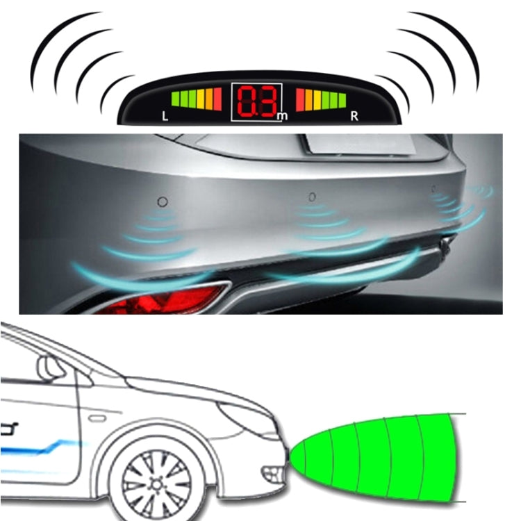 Sistema De Radar De Reversa De Respaldo Inverso Con Indicación De Voz Para Automóvil Calidad Superior