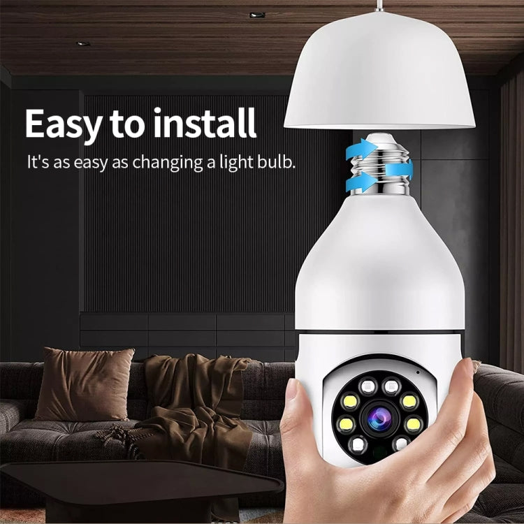 A6 2MP HD WiFi Bulb Camera with Motion Sensor and Night Vision