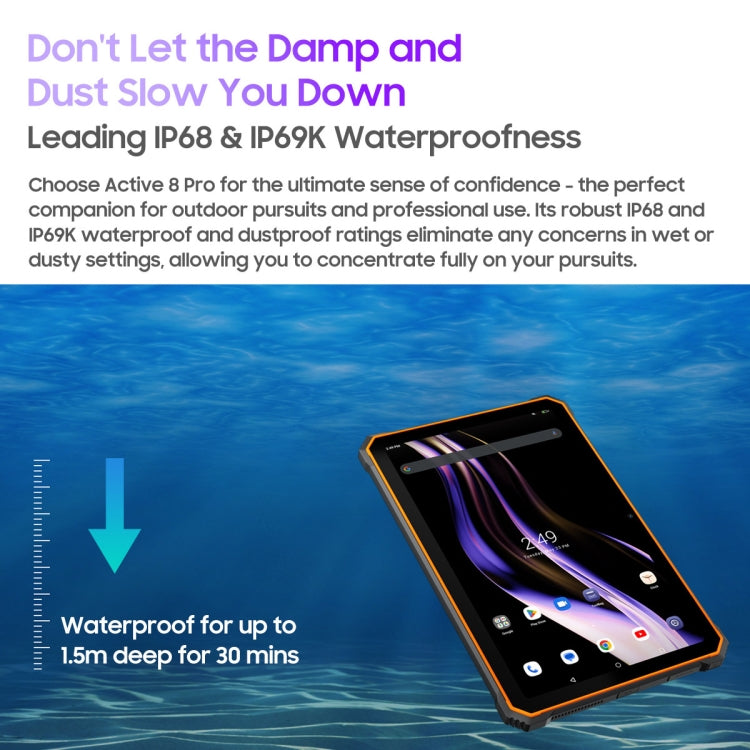 Rugged Tablet Blackview Active 8 Pro 4G 10.36 Inch 8GB+256GB Dual SIM
