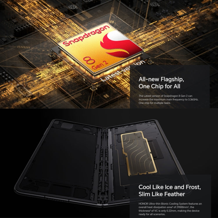 Honor Magic V2 Ultimate 5G, 7,92 pulgadas + 6,43 pulgadas MagicOS 7.2 Snapdragon 8 Gen2 Octa Core hasta 3,36 GHz, Red: 5G, OTG, no es compatible con Google Play, 16GB+1TB - Alex Bazar Mx