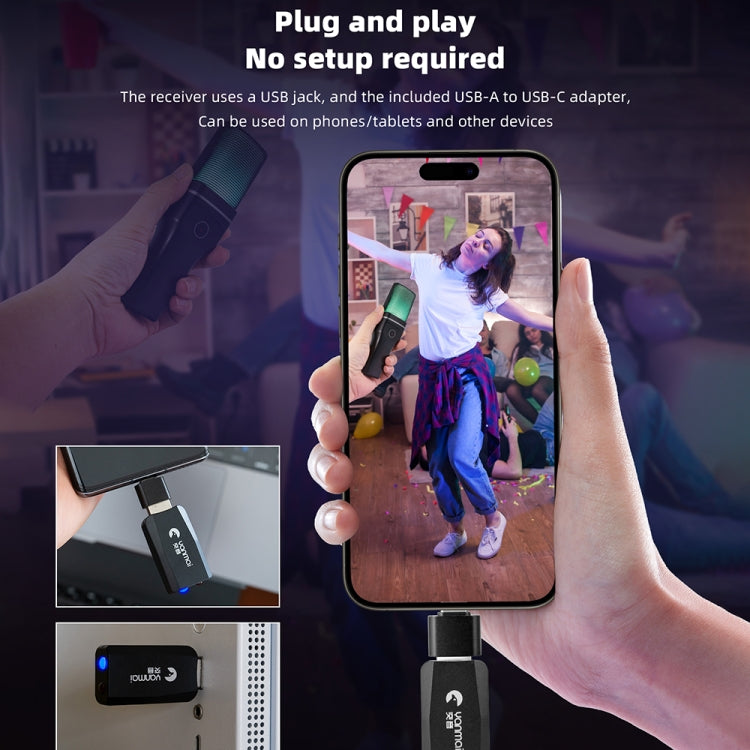 Yanmai SF-777W 2.4G Wireless Desktop Gaming Microphone with RGB Light and Blow Net