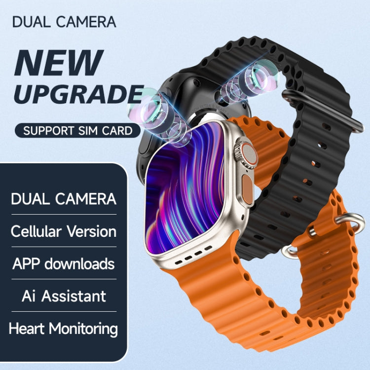 GS37 Smart Watch with 1.95 Inch Display Android 9.0, Spreadtrum SL8541E 1GB+16GB