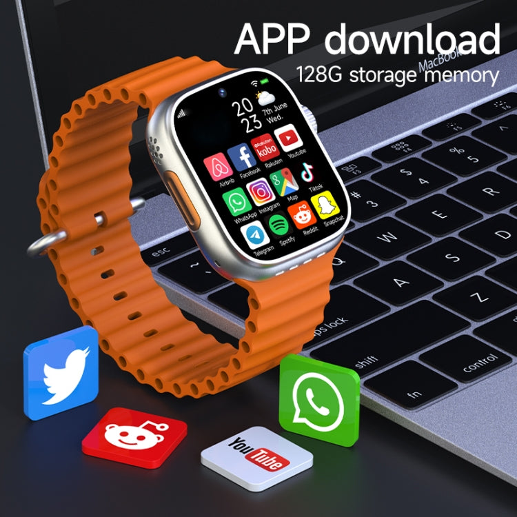 GS37 Smart Watch with 1.95 Inch Display Android 9.0, Spreadtrum SL8541E 1GB+16GB
