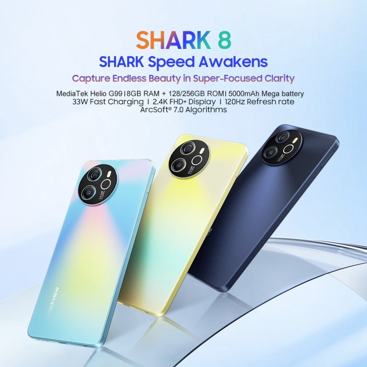 Blackview SHARK 8, Fingerprint ID, 6.78 Inch Android 13 MTK6789 Helio G99 Octa Core up to 2.2GHz, Network: 4G, OTG, 8GB+256GB