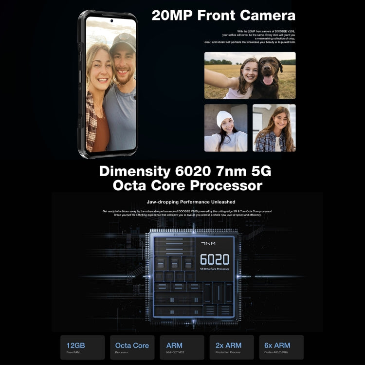 Doogee V20S 6.43 Pulgadas Android 13 5G 12GB+256GB