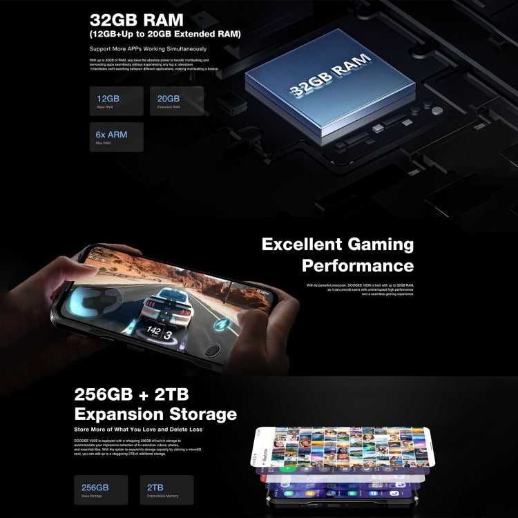 Doogee V20S 6.43 Pulgadas Android 13 5G 12GB+256GB