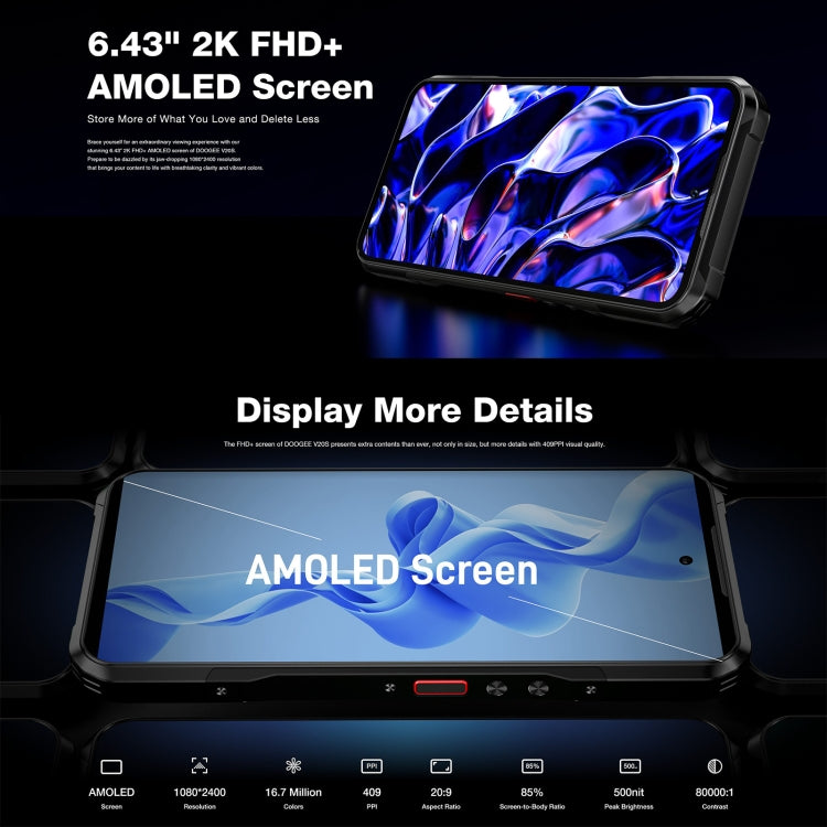 Doogee V20S 6.43 Pulgadas Android 13 5G 12GB+256GB