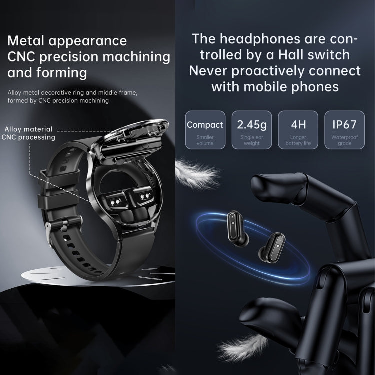 X10 Earphones + 1.39 Inch Waterproof Smart Watch Bracelet