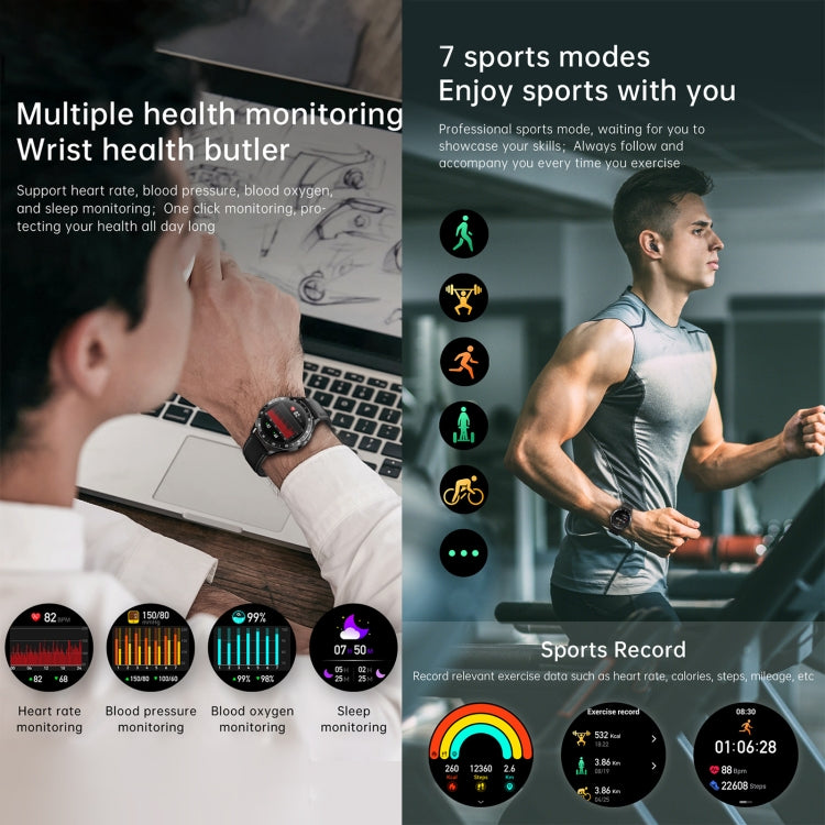 X10 Earphones + 1.39 Inch Waterproof Smart Watch Bracelet