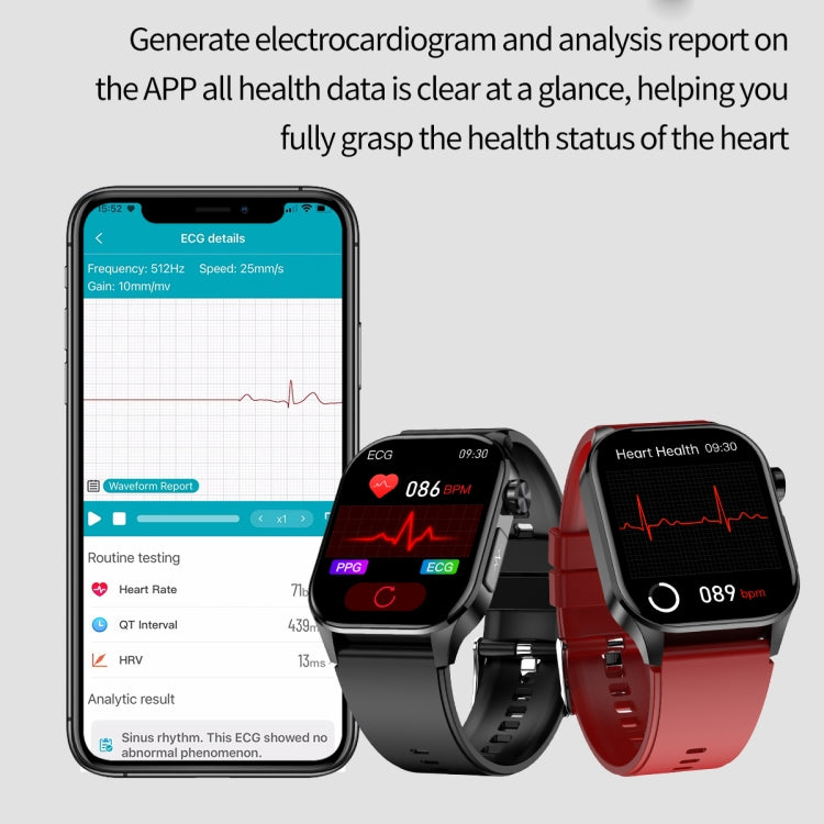 Smart Watch Bluetooth Call/ECG 2.04 Inch AMOLED Screen ET580