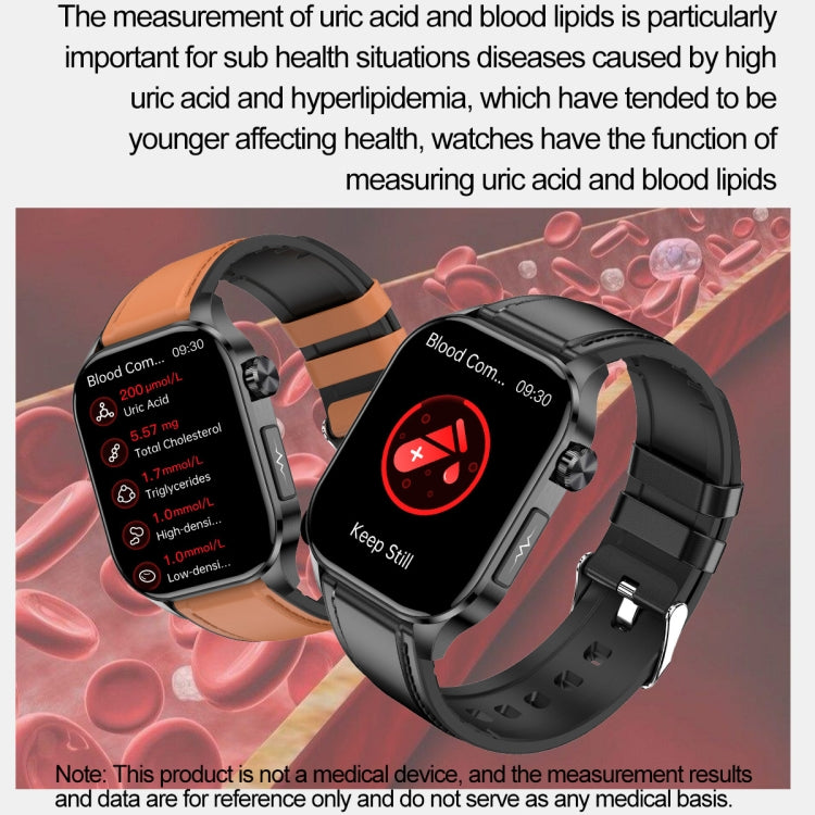 Smart Watch Bluetooth Call/ECG 2.04 Inch AMOLED Screen ET580