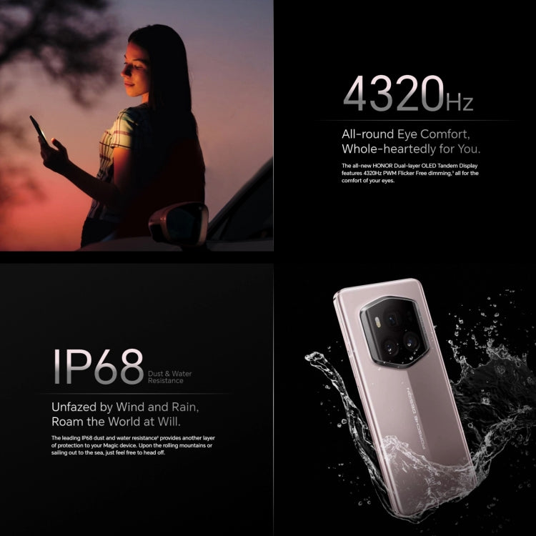 Honor Magic6 RSR Porsche Design, 6,8 pulgadas Magic OS 8.0 Snapdragon 8 Gen 3 Octa Core hasta 3,3 GHz, Red: 5G, OTG, NFC, 24GB+1TB - Alex Bazar Mx