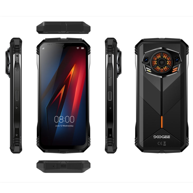 DOOGEE S PUNK Teléfono robusto, 6,58 pulgadas Android 14 Spreadtrum T606 Octa Core, Red: 4G, OTG, NFC, 6GB+256GB
