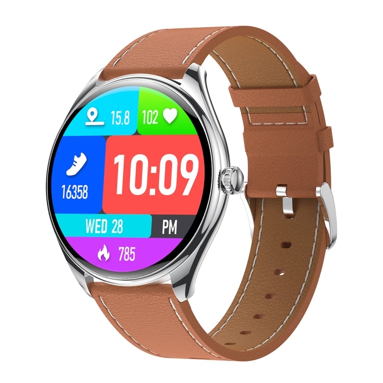 Ultra-thin Smart Watch 1.43 Inch AMOLED HD Screen Leather Strap MT55
