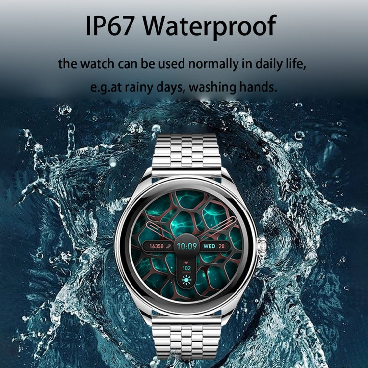 Ultra-thin Smart Watch 1.43 Inch AMOLED HD Screen Leather Strap MT55