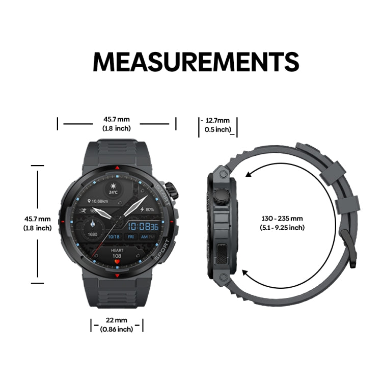 Zeblaze Ares 3 Plus Smartwatch 1.43 Inch Screen