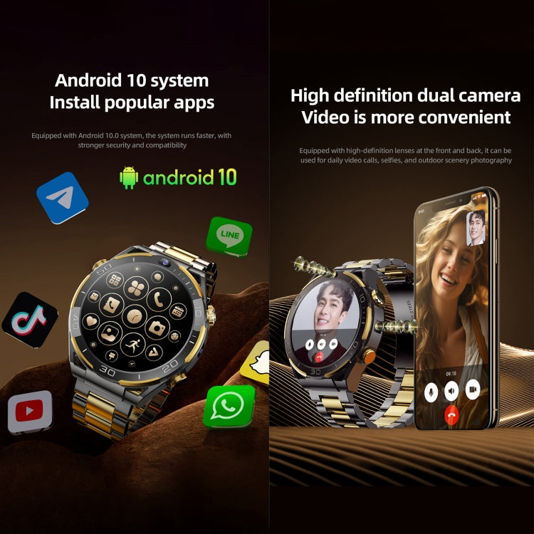 Zeblaze Ares Smart Watch 1.5 Inch 4G LTE Android 10 6 GB + 128 GB