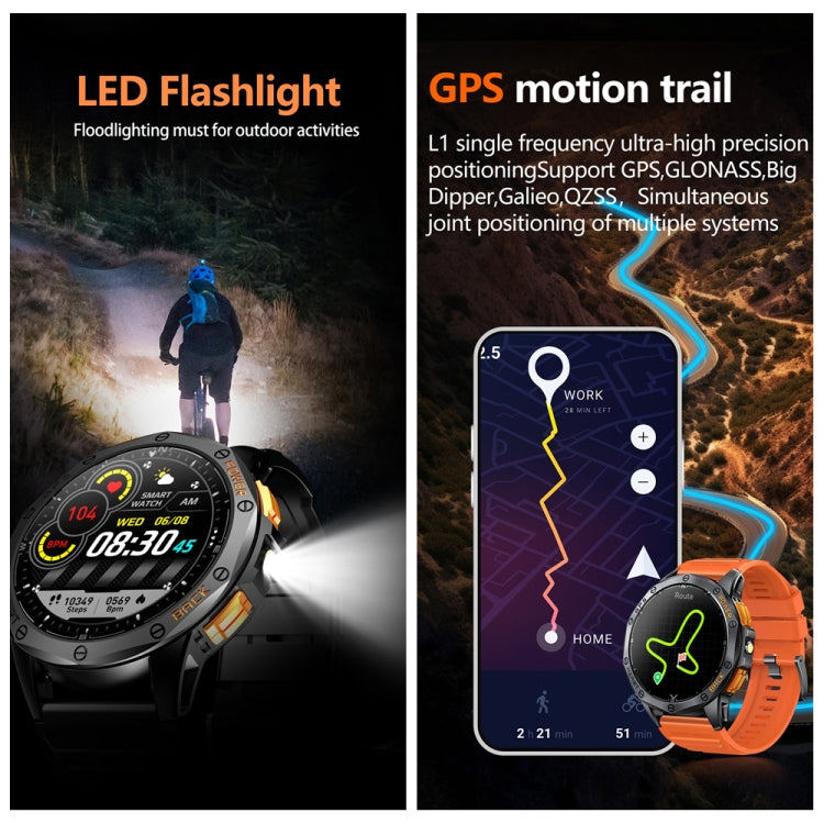 LEMFO K67 Smart Watch with GPS, 1.43-inch AMOLED Display