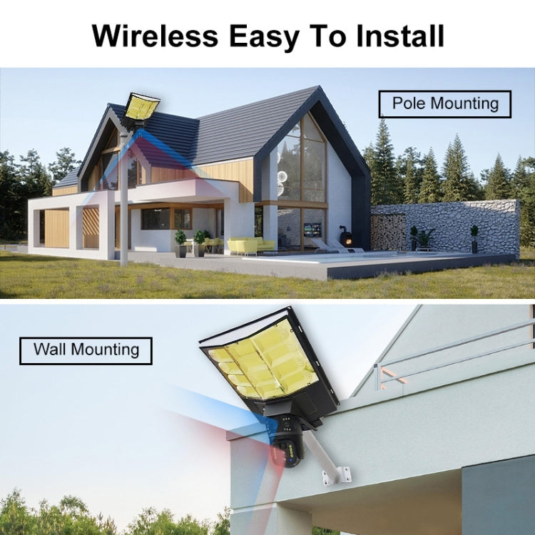 Solar Street Light with 10X Dual Lens HD Surveillance Camera 4G V380