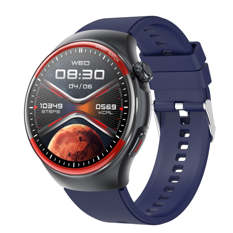 T82 Smart Watch with 1.43 Inch Round Screen, Bluetooth Calls, Heart Rate, Blood Pressure, Blood Oxygen, Sleep, Blood Sugar, HRV, Metope and SOS, Silicone Black, Silicone Red, Silicone Blue, Leather Brown ...