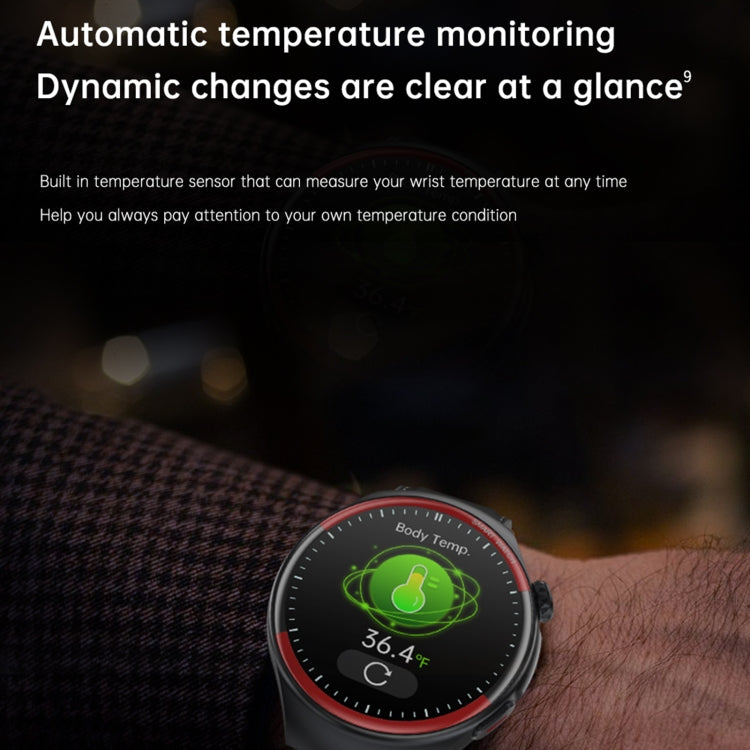 T82 Smart Watch with 1.43 Inch Round Screen, Bluetooth Calls, Heart Rate, Blood Pressure, Blood Oxygen, Sleep, Blood Sugar, HRV, Metope and SOS, Silicone Black, Silicone Red, Silicone Blue, Leather Brown ...