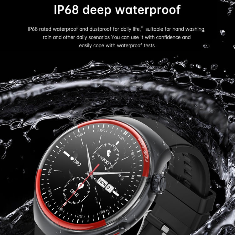 T82 Smart Watch with 1.43 Inch Round Screen, Bluetooth Calls, Heart Rate, Blood Pressure, Blood Oxygen, Sleep, Blood Sugar, HRV, Metope and SOS, Silicone Black, Silicone Red, Silicone Blue, Leather Brown ...