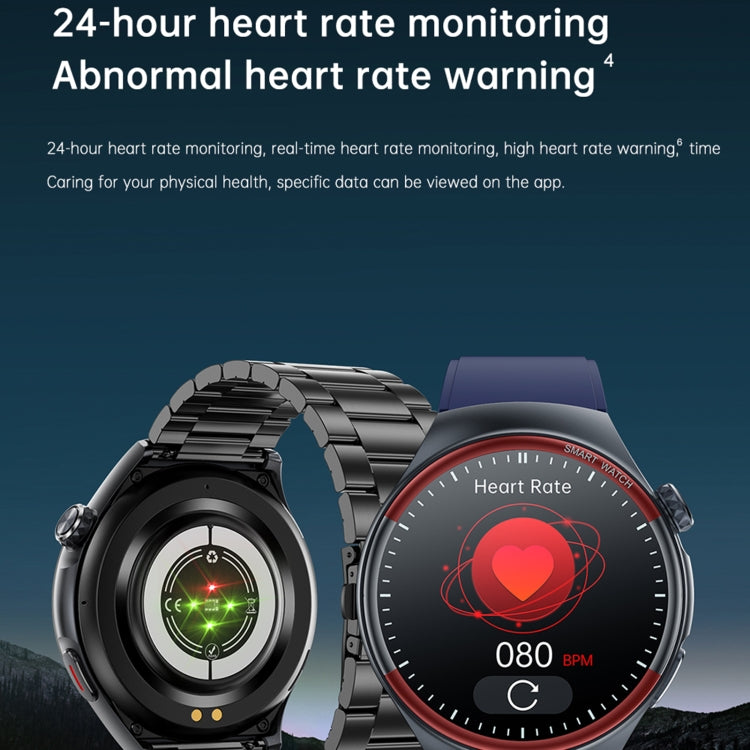 T82 Smart Watch with 1.43 Inch Round Screen, Bluetooth Calls, Heart Rate, Blood Pressure, Blood Oxygen, Sleep, Blood Sugar, HRV, Metope and SOS, Silicone Black, Silicone Red, Silicone Blue, Leather Brown ...