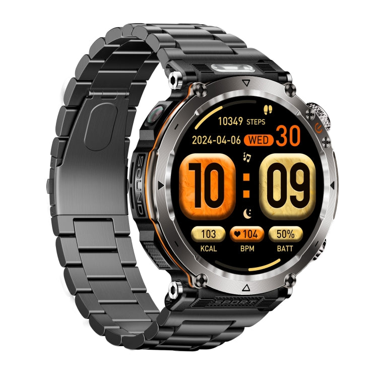 HT30 1.7 Inch Smart Watch with IP68 Waterproof Steel Band