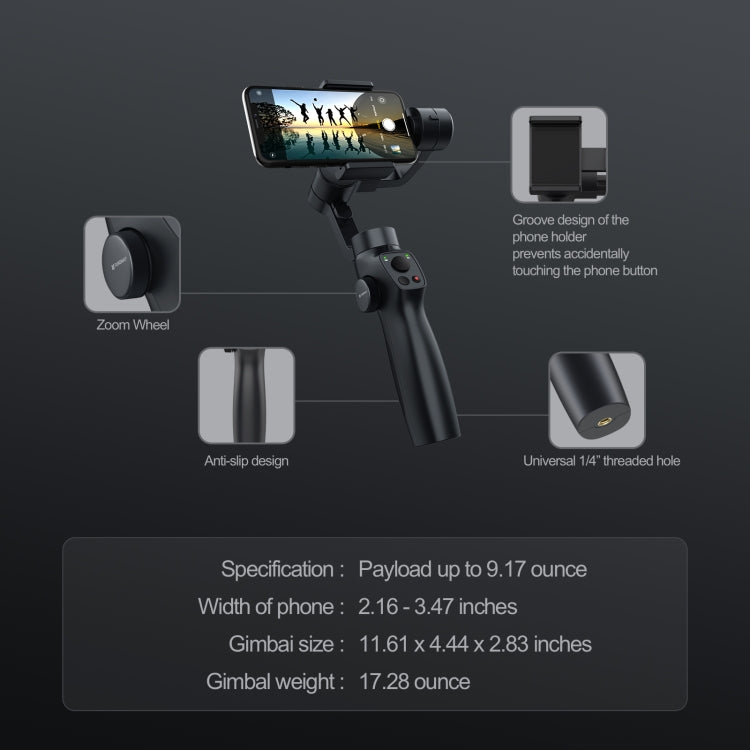 Funsnap Combo 3-Axis Smartphone Stabilizer