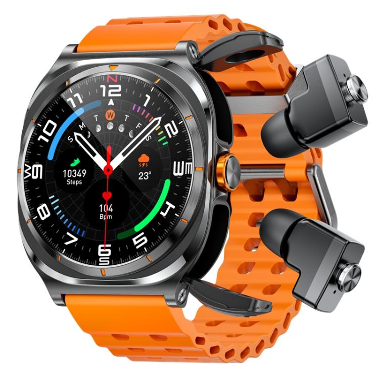 1.53 Inch 2-in-1 Smart Watch with Bluetooth Earphones GT98