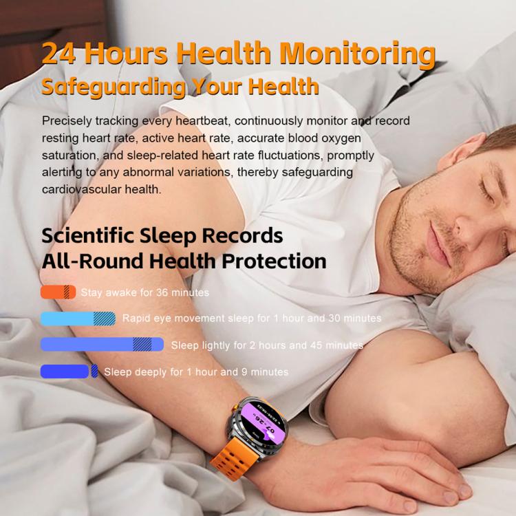 1.53 Inch 2-in-1 Smart Watch with Bluetooth Earphones GT98